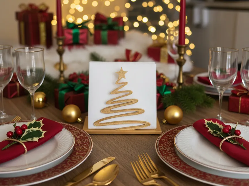 Suporte para Lenço de Papel/Guardanapo de Natal - Imagem 1
